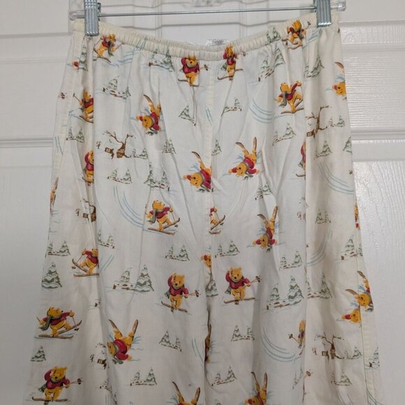 Vintage Disney Store Pajama Pants Womens Size Large Flannel Winnie the Pooh Ski - Picture 8 of 12